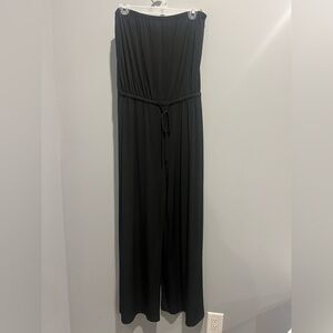 Connected Apparel Black Strapless Jumpsuit